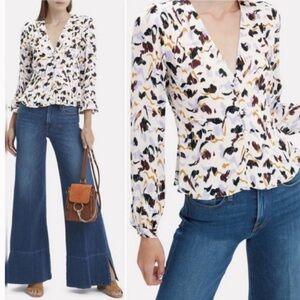 NWT A.L.C. silk anton top Size 0